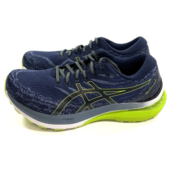 Asics Mens Gel-Kayano 29 Running Shoes Size 9.5 Athletic Sneaker Blue Lime - Picture 1 of 14